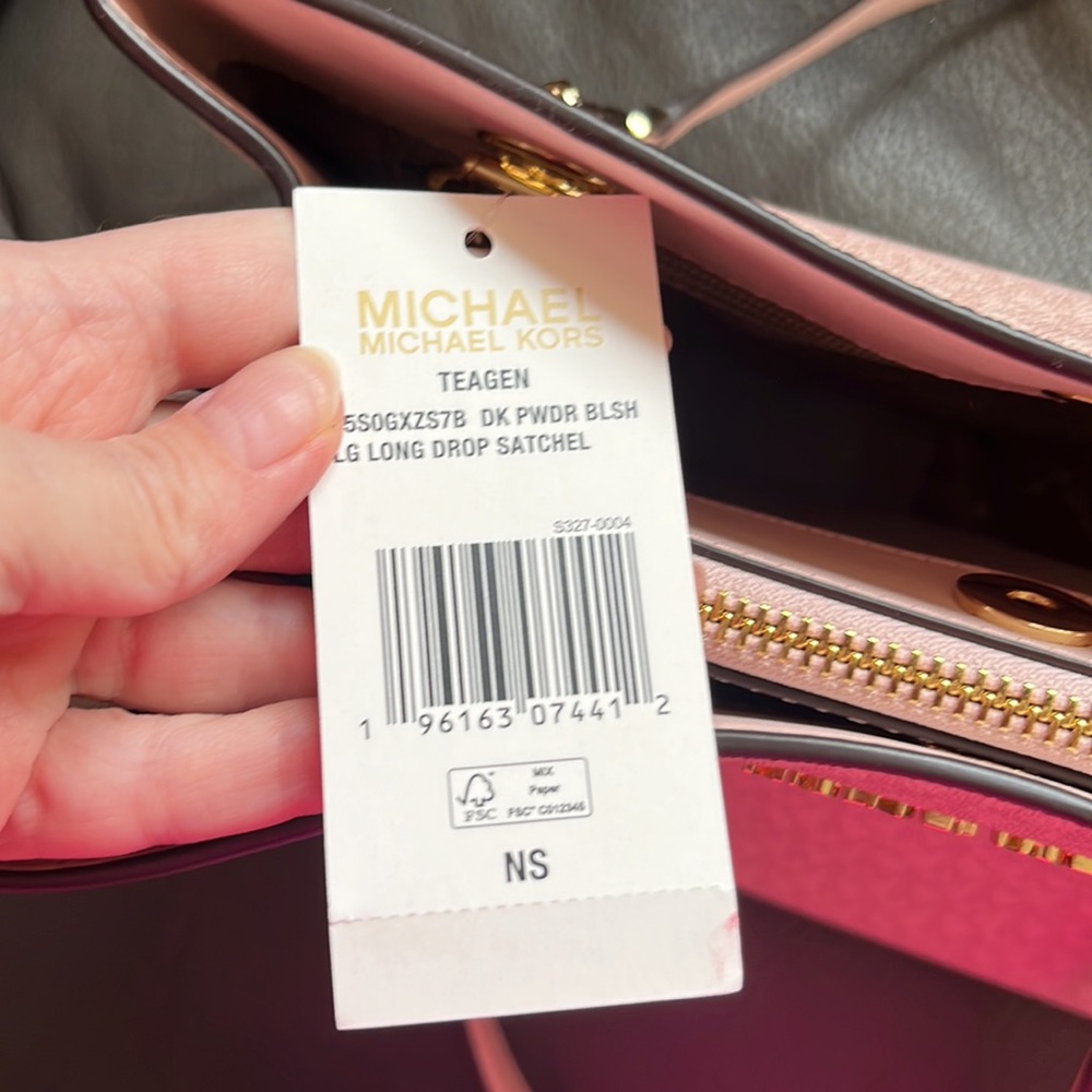 Michael Kors blush color drop satchel - Picture 11 of 13
